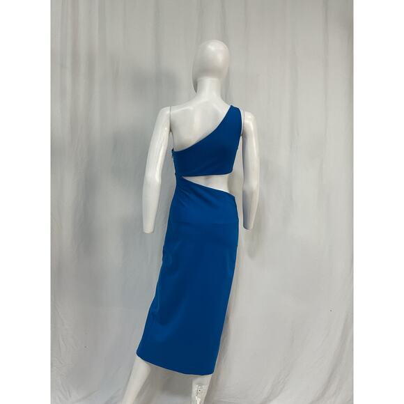 Nbd 'Kody' Blue Rayon Cutout Midi Dress Size S - Picture 2 of 5